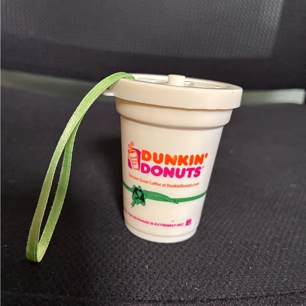 Vtg  2001 Dunkin' Donuts Christmas Tree Ornament Collector Holiday Coffee Cup Sm